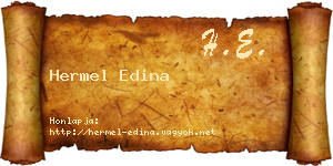 Hermel Edina névjegykártya